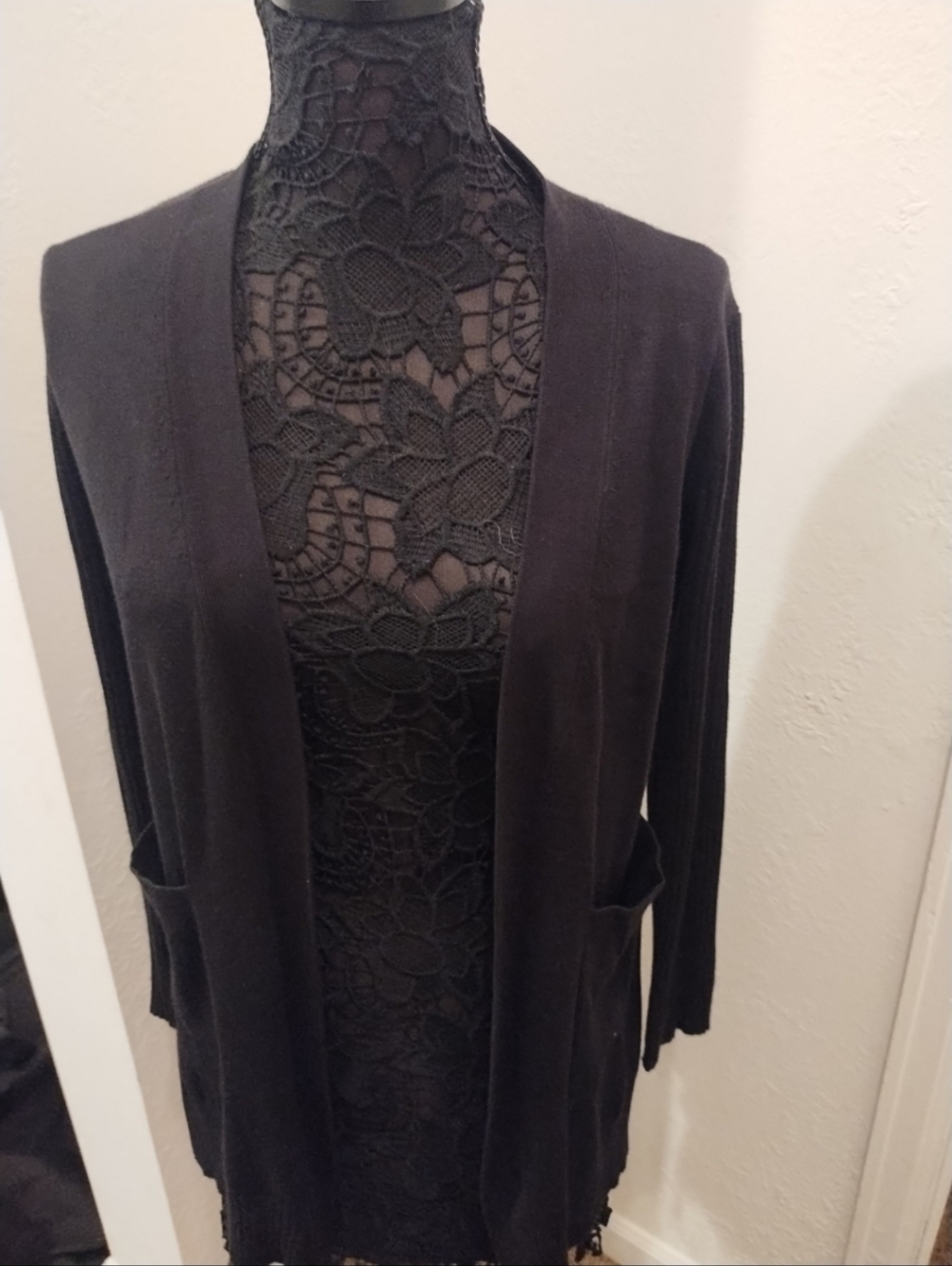 Chic Black Women's Cardigan